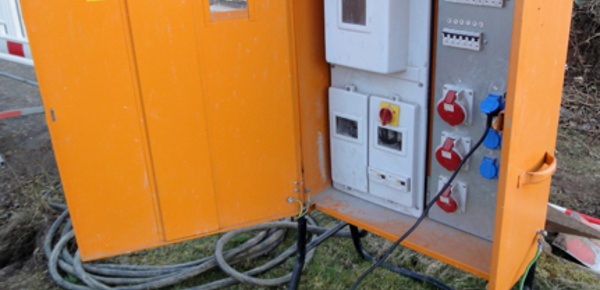 Baustrom bei Schick Elektrotechnik in Wiesenttal