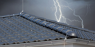 Äußerer Blitzschutz bei Schick Elektrotechnik in Wiesenttal
